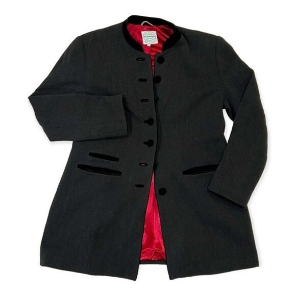 Gaisberger Vintage Black Loden Austrian Coat Size 44 - Picture 15 of 15